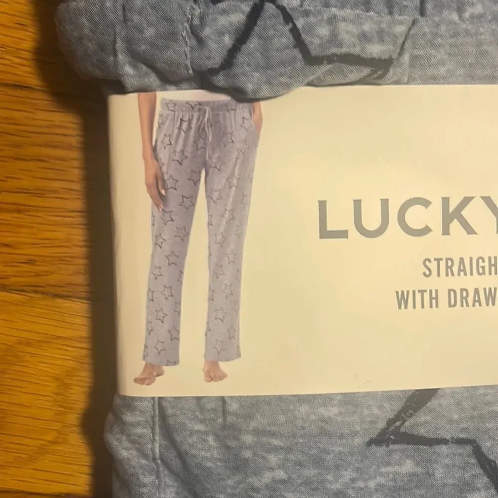 Lucky Brand 2pk Straight Leg Lounge Pants Blue - Picture 5 of 9
